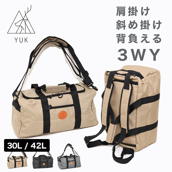 【予約】YUK 3WAY ボストンバッグ リュック